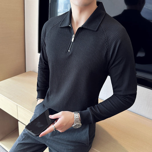 Premium Half-Zip Knit Sweater