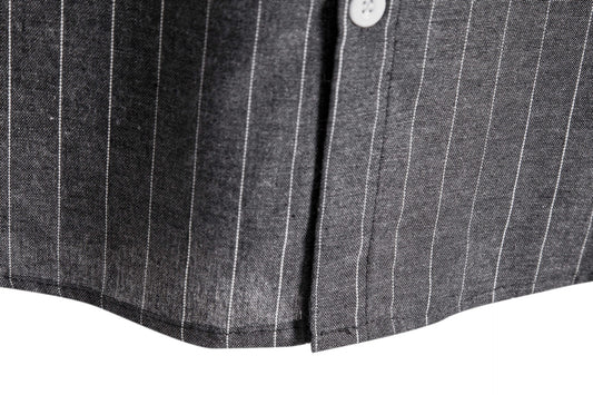 Premium Short-Sleeve Striped Dress Shirt