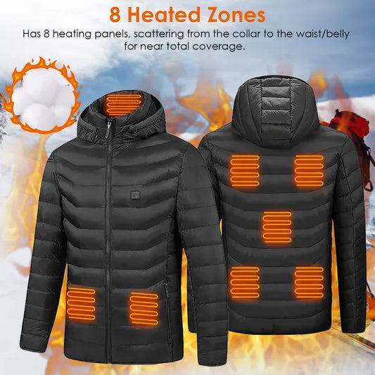 Jacket with electric heating, 3 heating levels