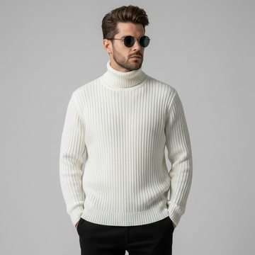 Men's Premium High-Neck Knit Sweater