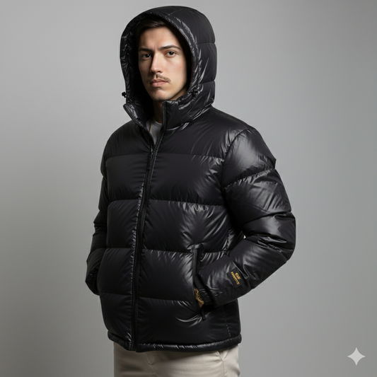 Solid Color American Loose Cotton Jacket With Hood