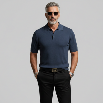 Refined Slim Polo — Lightweight Knit