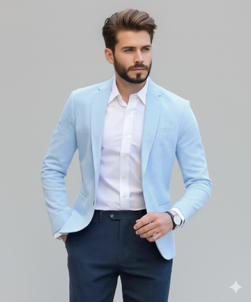 Premium Solid-Color Cotton Linen Casual Blazer