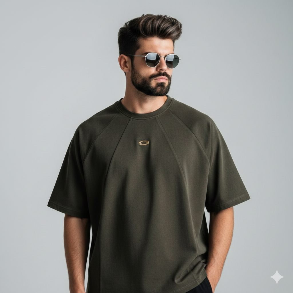 3D Stitch Minimalist Oversized Tee